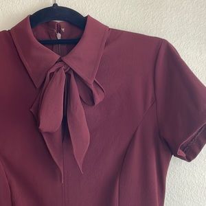 Wine Who What Wear Dress